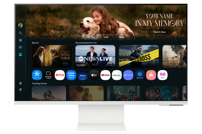 Monitor Led Samsung 32 Pulgadas /smart Monitor M8 /4k (3840 X 2160)/ Va/ Plano /hdmi / Bt / Wifi/ Usb-c/ Web Cam/ 60 Hz /blanco CÁlido