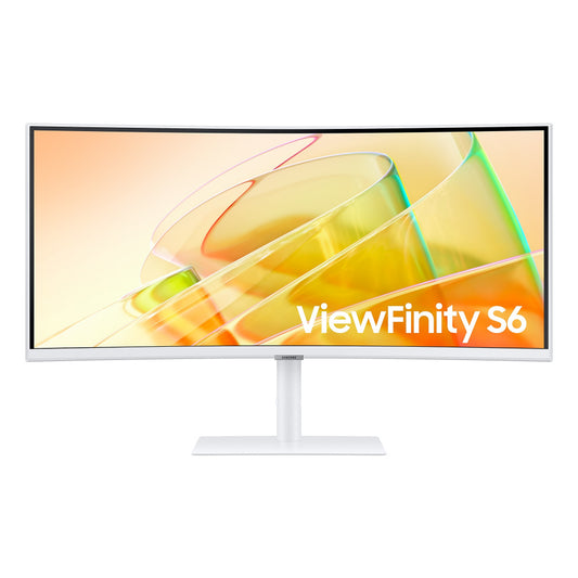 Monitor Led Samsung 34 Pulgadas,widescreen, Wqhd 3,440 X 1,440, Hdmi 1, D. Port 1, 100hz, 5ms, Blanco, Bocinas, Curvo, 1000r, Thunderbolt, Usb-c