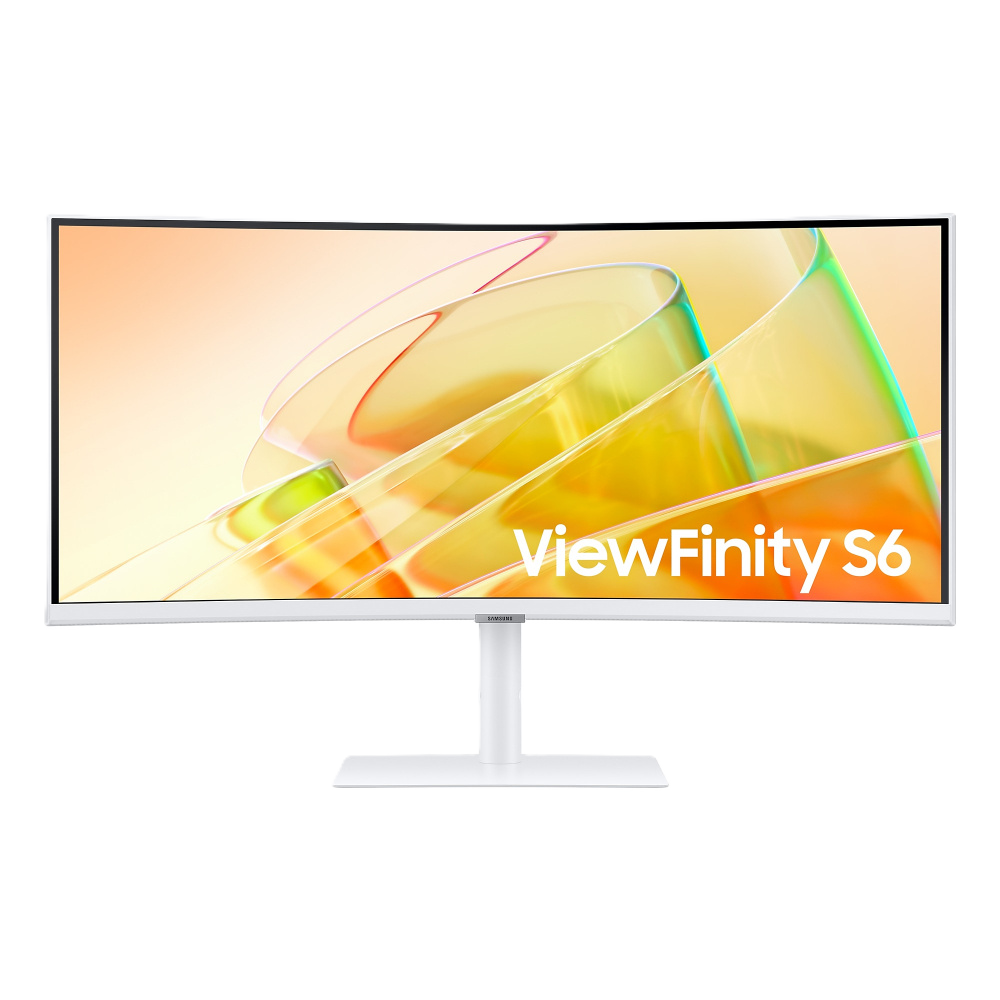 Monitor Led Samsung 34 Pulgadas /viewfinity S6/ultra-wqhd(3440 X 1440)/ Va / Widescreen /curvo/ Dp/ Hdmi/ Hub Usb /tb/ 100hz/ Blanco