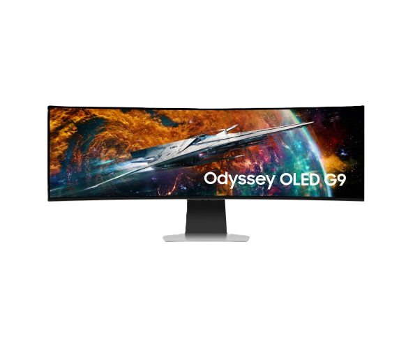 Monitor Led Samsung 49 Pulgadas, Widescreen, 5120 X1440, Odyssey Oled G9 G95sc, Color Silver, 1 Hdmi, 1 D. Port, Usb Hub, Wifi, Bluetooth, Bocinas, Gamer 240hz, 1800r, .03ms, Curvo