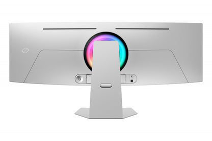 Monitor Led Samsung 49 Pulgadas, Widescreen, 5120 X1440, Odyssey Oled G9 G95sc, Color Silver, 1 Hdmi, 1 D. Port, Usb Hub, Wifi, Bluetooth, Bocinas, Gamer 240hz, 1800r, .03ms, Curvo