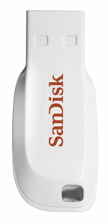 Memoria Sandisk 16gb Usb 2.0 Cruzer Blade Z50 Blanco Sdcz50c-016g-b35w