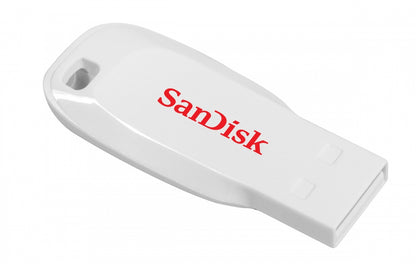Memoria Sandisk 16gb Usb 2.0 Cruzer Blade Z50 Blanco Sdcz50c-016g-b35w