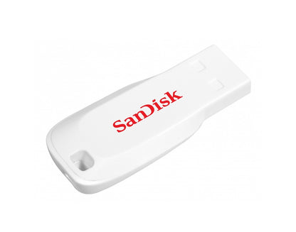 Memoria Sandisk 16gb Usb 2.0 Cruzer Blade Z50 Blanco Sdcz50c-016g-b35w