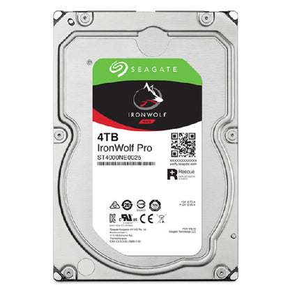 Disco Duro Interno Seagate Ironwolf Pro 4tb 3.5 Escritorio Sata3 6gb/s 256mb 7200rpm 24x7 Hot-plug Nas 1-24 Bahias