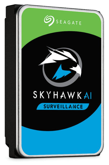 Disco Duro Interno Seagate Skyhawk Ai 8tb 3.5 Escritorio Sata3 6gb/s 256mb 7200rpm Video Vigilancia 24x7 Dvr Y Nvr 1-16 Bahias 1-64 Cam