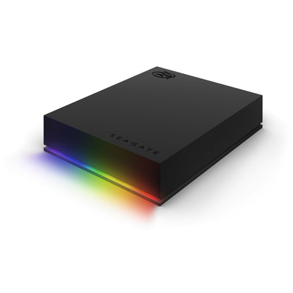 Disco Duro Externo Seagate Firecuda 5tb 2.5 Portatil Usb 3.2 Negro Win Mac Gaming Led Rgb