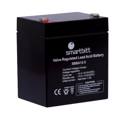 Bateria Smartbitt  Sbba12-5  12v/5 Ah Compatible Con Sbnb500, Sbnb600 Y Sbnb800