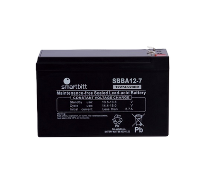 Bateria Smartbitt Sbba12-7  12v/7ah Compatible Con Sbnb750, Sbnb1200, Sbnb1800, Sbnb1200si, Sbnb2200proii Y Sbnb3200proii