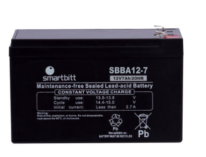 Bateria Smartbitt Bateria 12v/7ah Compatible Con Sbnb750, Sbnb1200, Sbnb1800, Sbnb1200si, Sbnb2200proii Y Sbnb3200proii