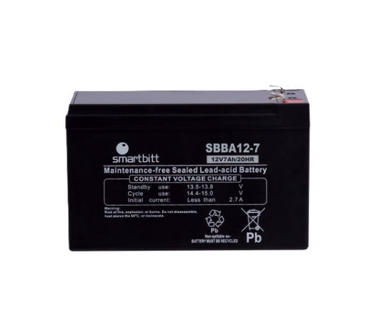 Bateria Smartbitt Sbba12-7  12v/7ah Compatible Con Sbnb750, Sbnb1200, Sbnb1800, Sbnb1200si, Sbnb2200proii Y Sbnb3200proii