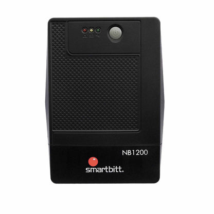 No-break Smartbitt 1200va/600w, Clavija Nema 5-15p, 8 Contactos, Tipo Nema 5-15r Con Respaldo De Baterias, Regulacion Y Supresion De Picos, Proteccin De Linea Telefnica Rj-11, Puerto Usb