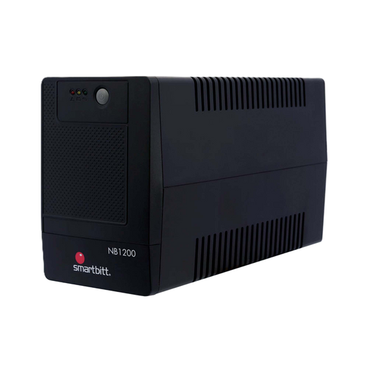 No-break Interactivo Smartbitt  Sbnb1200  1200va/600w, Clavija Nema 5-15p, 8 Contactos, Tipo Nema 5-15r Con Respaldo De Baterias, Regulacion Y Supresion De Picos, Proteccin Rj-11, Puerto Usb