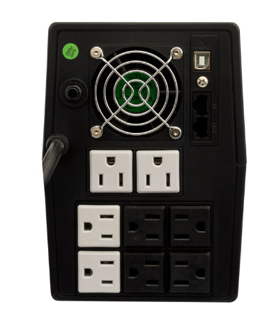 No-break Smartbitt 1800va/900w, Clavija Nema 5-15p, 8 Contactos, Tipo Nema 5-15r, 4 Con Respaldo De Bateras, Regulacion Y Supresion De Picos Y 4 Con Regulacion Y Supresion De Picos, Rj11 Y Usb