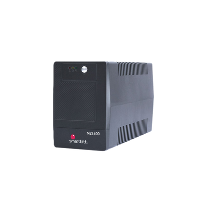 No-break Interactivo Smartbitt   Sbnb2400 2400va/1200w, Clavija Nema 5-15p, 8 Contactos, Tipo Nema 5-15r, 4 Con Respaldo De Bateras, Regulacion Y Supresion  Y 4 Con Regulacion Y Supresion, Rj11 Y Usb