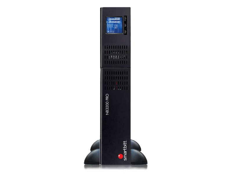 No-break Interactivo Smartbitt Sbnb3200proii 3.2kva/2700w,  Senoidal, Torre/rack 2u, Clavija Nema L5-30p, 7 Contactos 6 Nema 5-15/20r Y 1 Nema L5-30r, Con Respaldo De Bateras, Panel Lcd