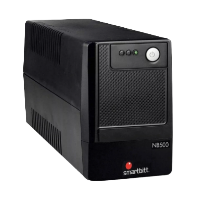 No Break Interactivo Smartbitt  Sbnb500  500va / 250w, Clavija Nema 5-15p, 4 Contactos, Tipo Nema 5-15r, Todos Con Respaldo De Baterias, Regulacion Y Supresion De Picos.