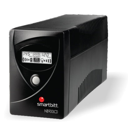 No-break Smartbitt 900va/450w, Clavija Nema 5-15p, 6 Contactos Tipo Nema 5-15r Con Respaldo De Baterias, Regulacion Y Supresion De Picos, Proteccin De Linea Telefnica Rj-11, Puerto Usb Y Lcd