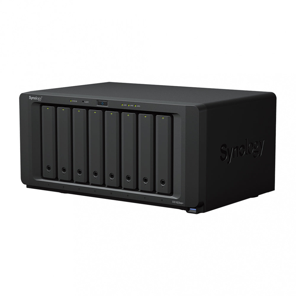 Nas Synology Ds1823xs+ /8 Bahias Hasta 144 Tb /nucleo Cuadruple 3.3 Ghz/8gb Ddr4/  Lan 2 Gbe X2/ Lan 10gbe X1/usb 3.2 X3/ Hotswap/ Sin Discos Duros/ Amd Ryzen V1780b