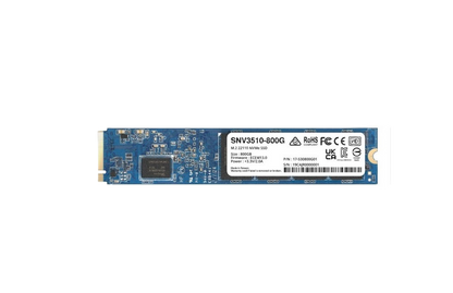Unidad De Estado Solido Synology Ssd M.2 22110 Nvme Snv3510 800gb Pcie Gen 3.0 X4 Lect 3100mb/s Escrit 1000mb/s, Solo Para Equipos Synology, Para Aumento De Cache