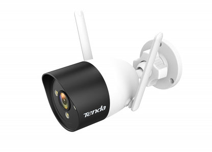 Camara Tenda Ct6 Vigilancia Exteriores Alto Rendimiento Resolucion 2k 3 Mpx Audio Bidireccional Full-duplex Deteccion De Movimiento Inteligente Funciones De Alarma De Luz Y Sonido
