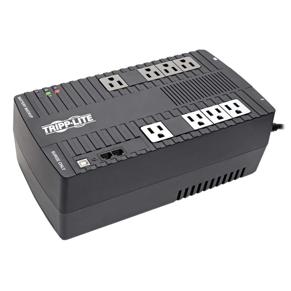 Nobreak Tripp-lite Avr550u 8 Cont. C/r C/fm Negro. Garantia Limitada Por 3 Años.
