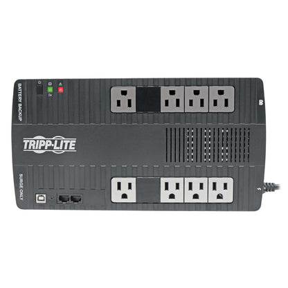 Nobreak Tripp-lite Avr550u 8 Cont. C/r C/fm Negro. Garantia Limitada Por 3 Años.