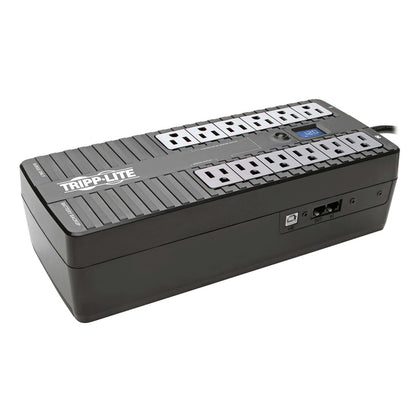 Ups Standby De 850va 425w - 12 Tomacorrientes Tripp Lite Nema 5-15r, 120v, 50hz / 60hz, Usb, Lcd, Energy Star, Instalación En Pared O Escritorio. Garantía Limitada De 3 Años.