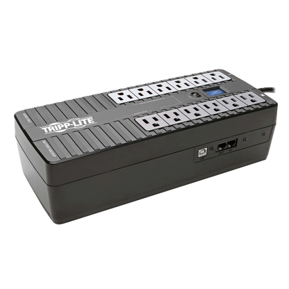 Ups Standby De 850va 425w - 12 Tomacorrientes Tripp Lite Nema 5-15r, 120v, 50hz / 60hz, Usb, Lcd, Energy Star, Instalación En Pared O Escritorio. Garantía Limitada De 3 Años.
