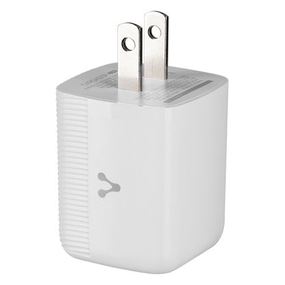 Cargador Para Pared Au-402 Fast Charge 3.0 A 1 Usb C 45w Blanco