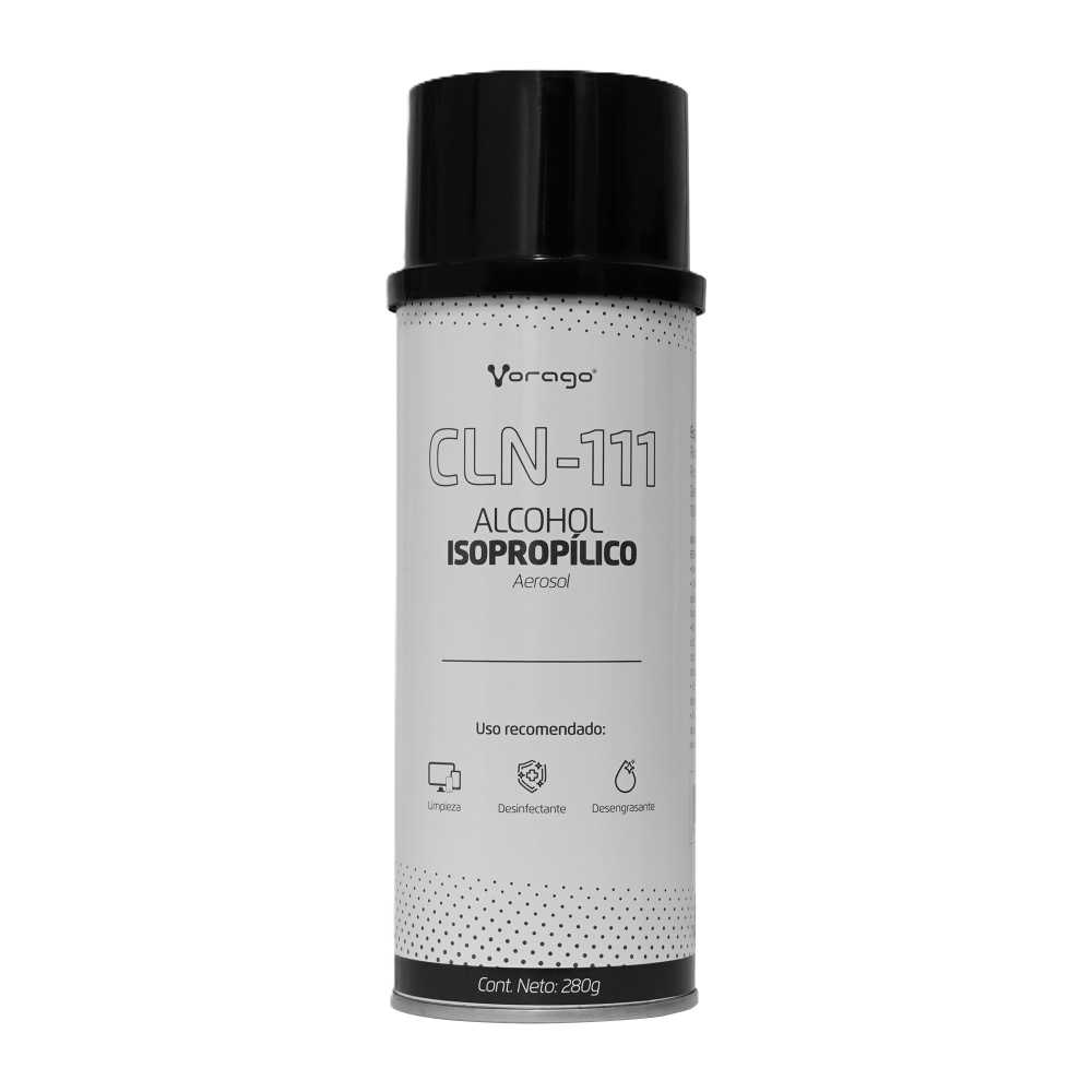 Alcohol Isopropilico Aerosol Vorago Cln-111 250ml Para Componentes ElectrÓnicos
