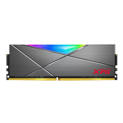 Memoria Xpg Spectrix D50 Udimm Ddr4 16gb Pc4-25600 3200mhz Cl16 1.35v Rgb Con Disipador Pc/gamer Color Gris (ax4u320016g16a-st50)
