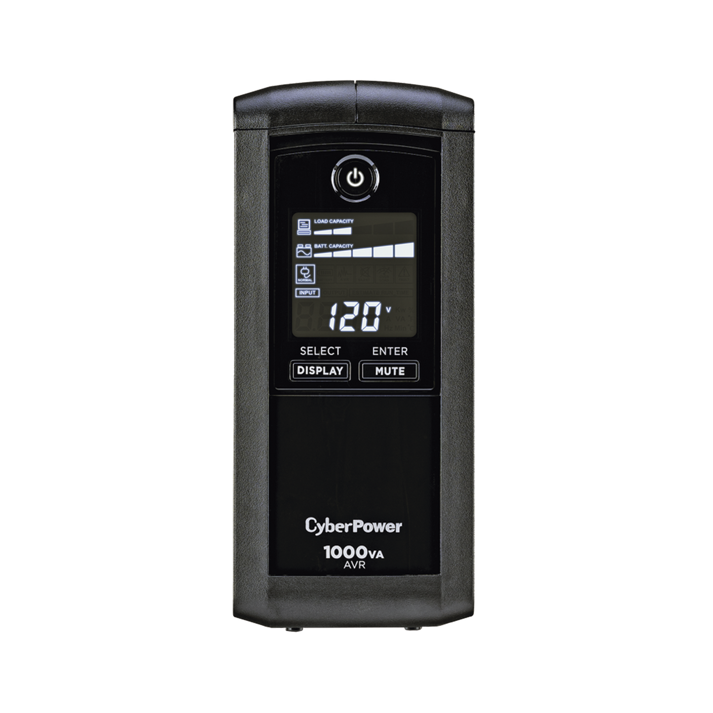 No Break Cyberpower Cp1000avrlcd 1000 Va/ 600 Watts, Interactivo,torre, 9 Nema 5-15r, 5 Respaldo Y 4 Supresin, 3 AÑos De Garanta, Incluyendo Batera.