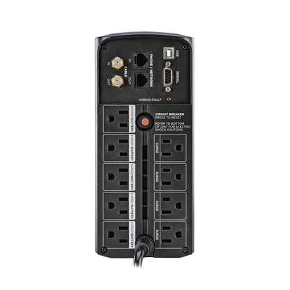 Ups De 1000 Va/600 W, Topología Línea Interactiva, Entrada 120 Vca Nema 5-15p, Tipo Mini Torre, Con 9 Tomas Nema 5-15r