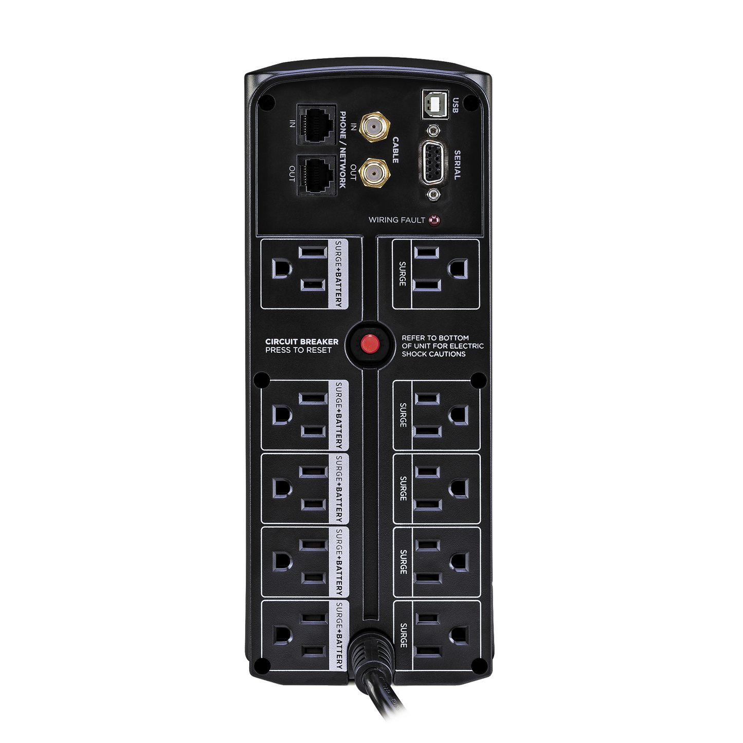 Ups De 1350 Va/815 W, Topología Línea Interactiva, Entrada 120 Vca Nema 5-15p, Tipo Mini Torre, Con 10 Tomas Nema 5-15r
