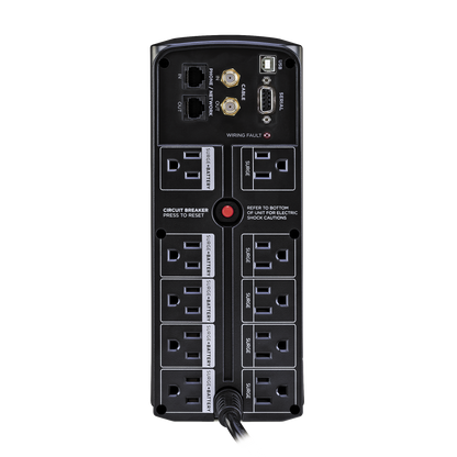 Ups De 1350 Va/815 W, Topología Línea Interactiva, Entrada 120 Vca Nema 5-15p, Tipo Mini Torre, Con 10 Tomas Nema 5-15r
