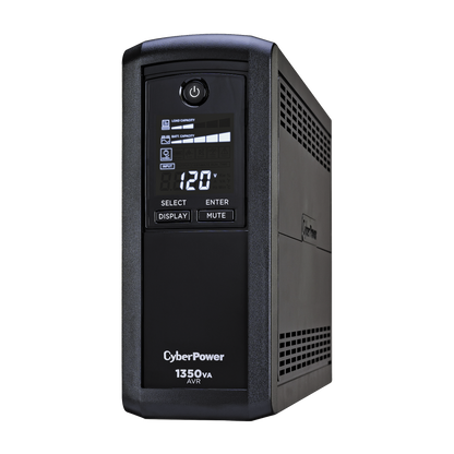 No Break Cyberpower Cp1350avrlcd 1350 Va/ 815 Watts, Interactivo, Torre, 10 Nema 5-15r, 5 Respaldo Y 5 Supresin, 3 AÑos De Garanta, Incluyendo Batera.