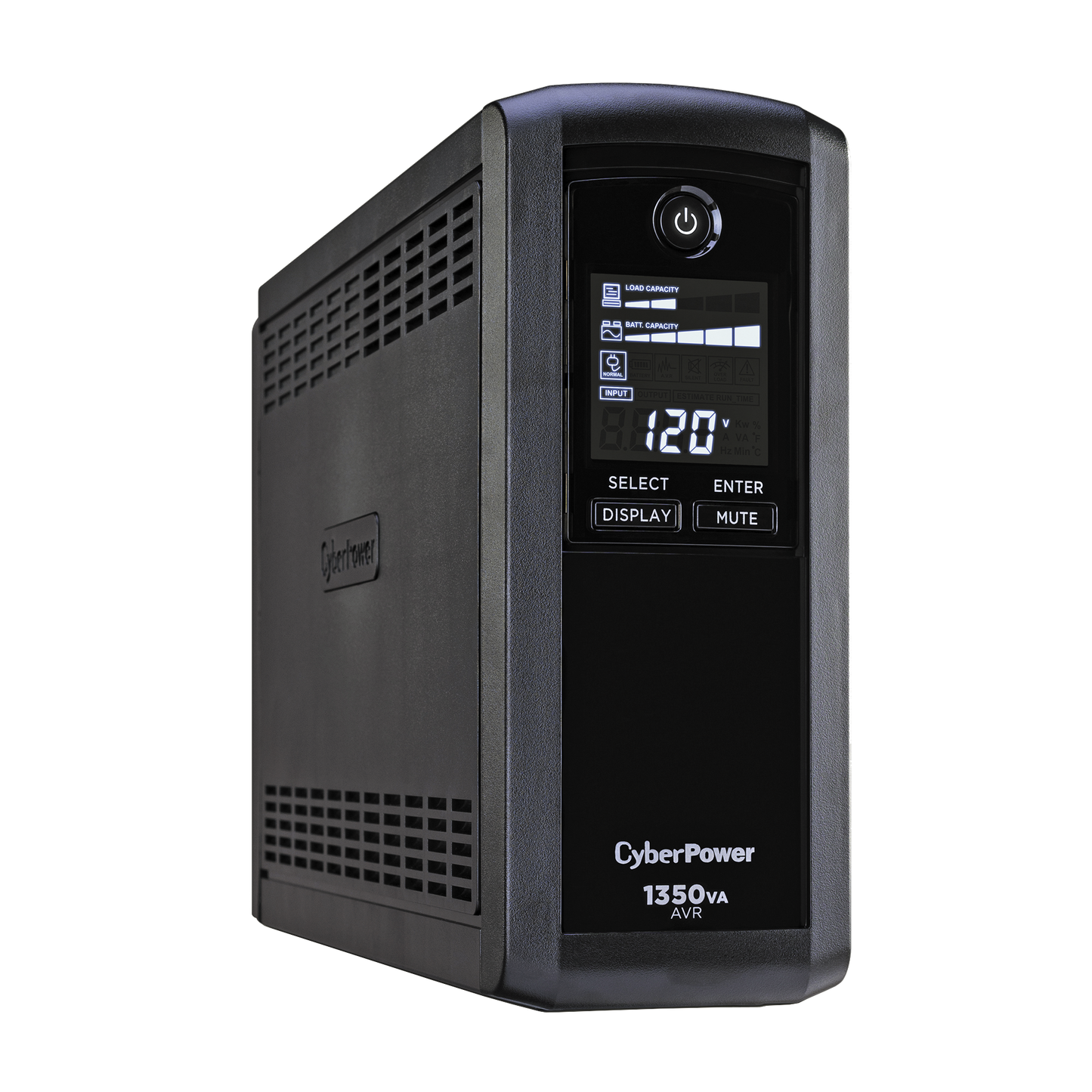 No Break Cyberpower Cp1350avrlcd 1350 Va/ 815 Watts, Interactivo, Torre, 10 Nema 5-15r, 5 Respaldo Y 5 Supresin, 3 AÑos De Garanta, Incluyendo Batera.