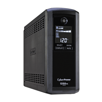 No Break Cyberpower Cp1350avrlcd 1350 Va/ 815 Watts, Interactivo, Torre, 10 Nema 5-15r, 5 Respaldo Y 5 Supresin, 3 AÑos De Garanta, Incluyendo Batera.