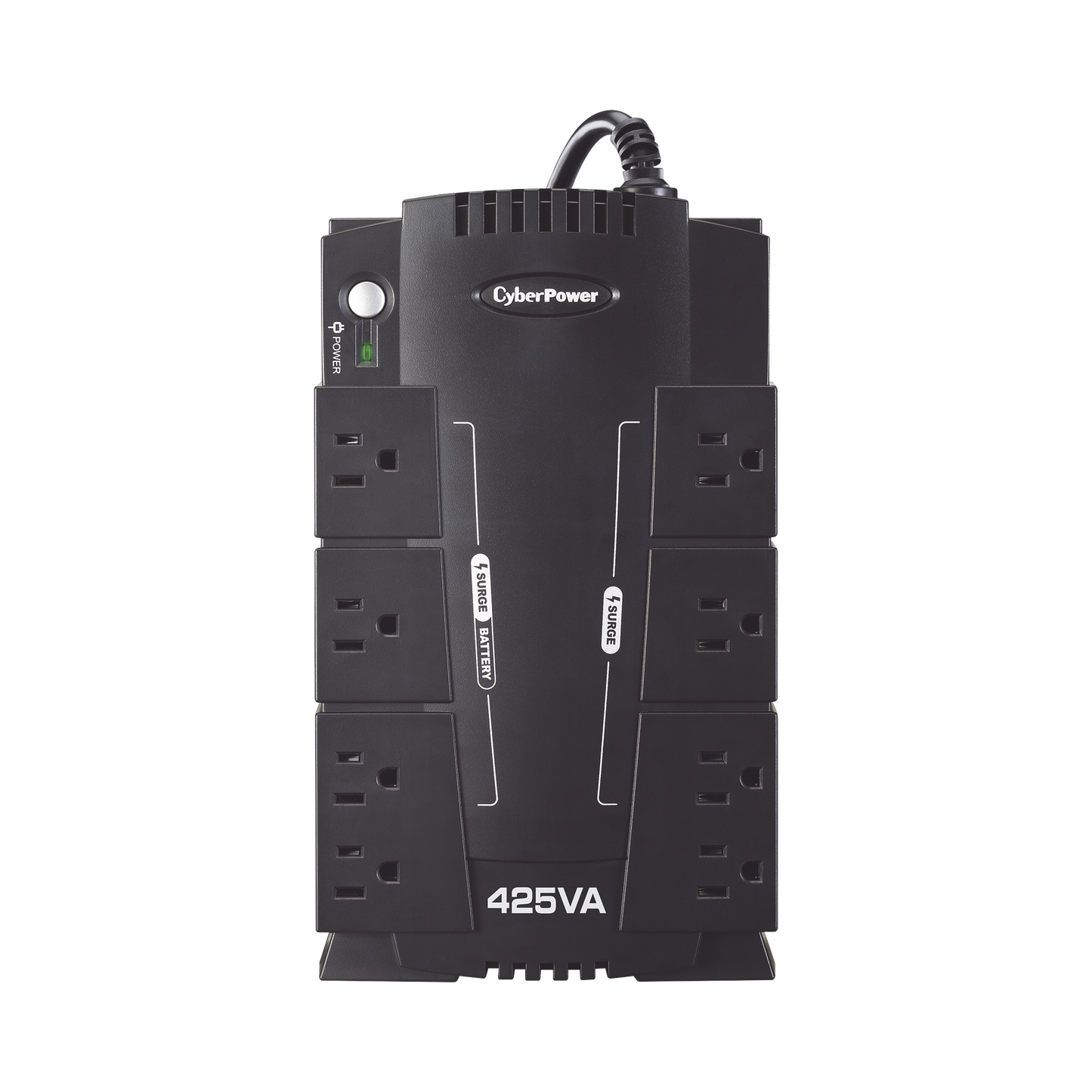 No Break Cyberpower (cp425slg) Standby 425va / 255 W, 8 X Nema 5-15r, (4 Respaldo Y 4 SupresiÓn) 3 AÑos De GarantÍa Incluyendo BaterÍa.