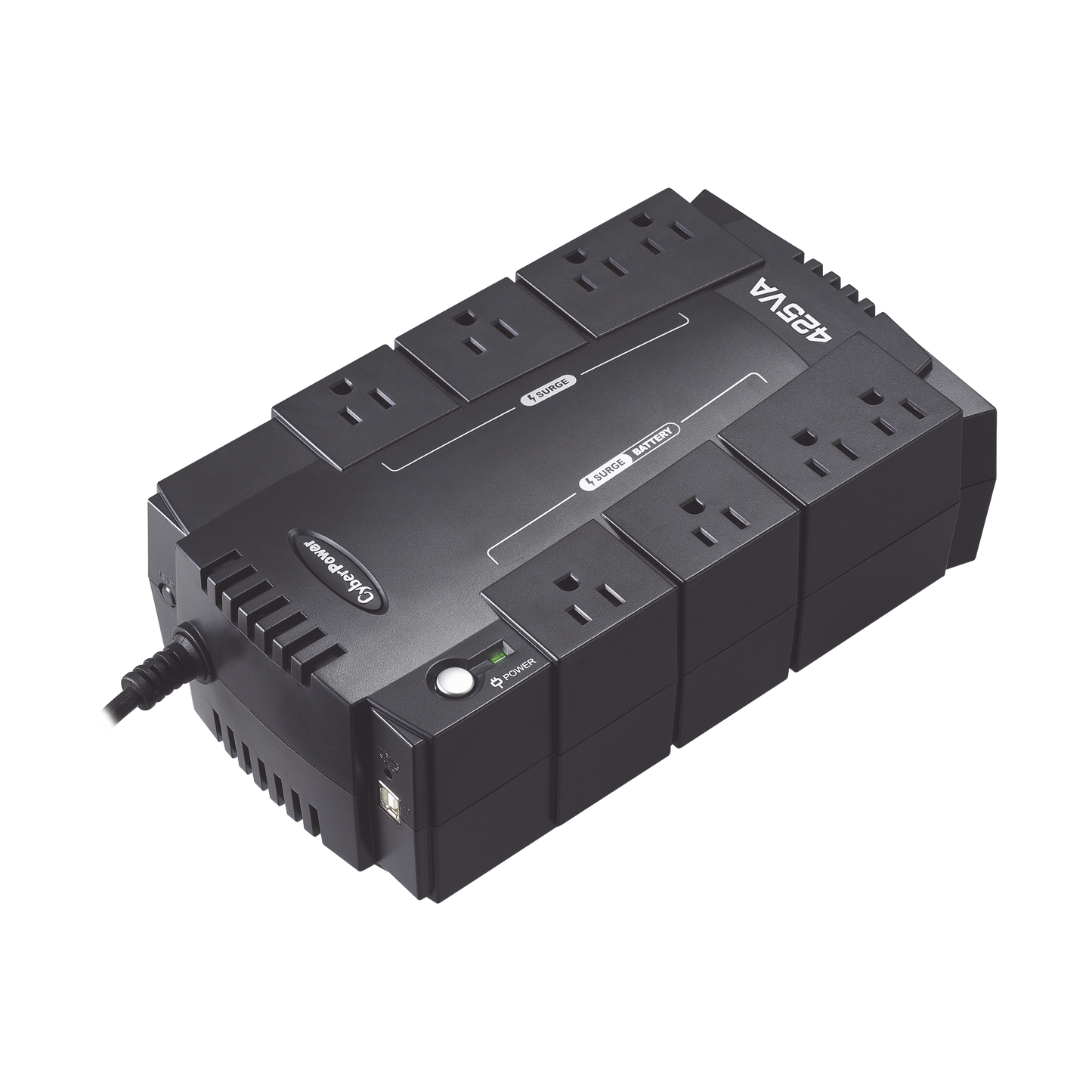 No Break Cyberpower (cp425slg) Standby 425va / 255 W, 8 X Nema 5-15r, (4 Respaldo Y 4 SupresiÓn) 3 AÑos De GarantÍa Incluyendo BaterÍa.
