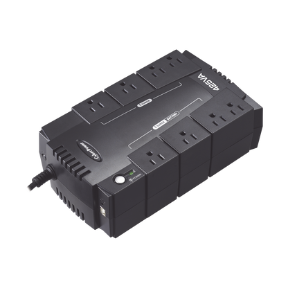 No Break Cyberpower (cp425slg) Standby 425va / 255 W, 8 X Nema 5-15r, (4 Respaldo Y 4 SupresiÓn) 3 AÑos De GarantÍa Incluyendo BaterÍa.