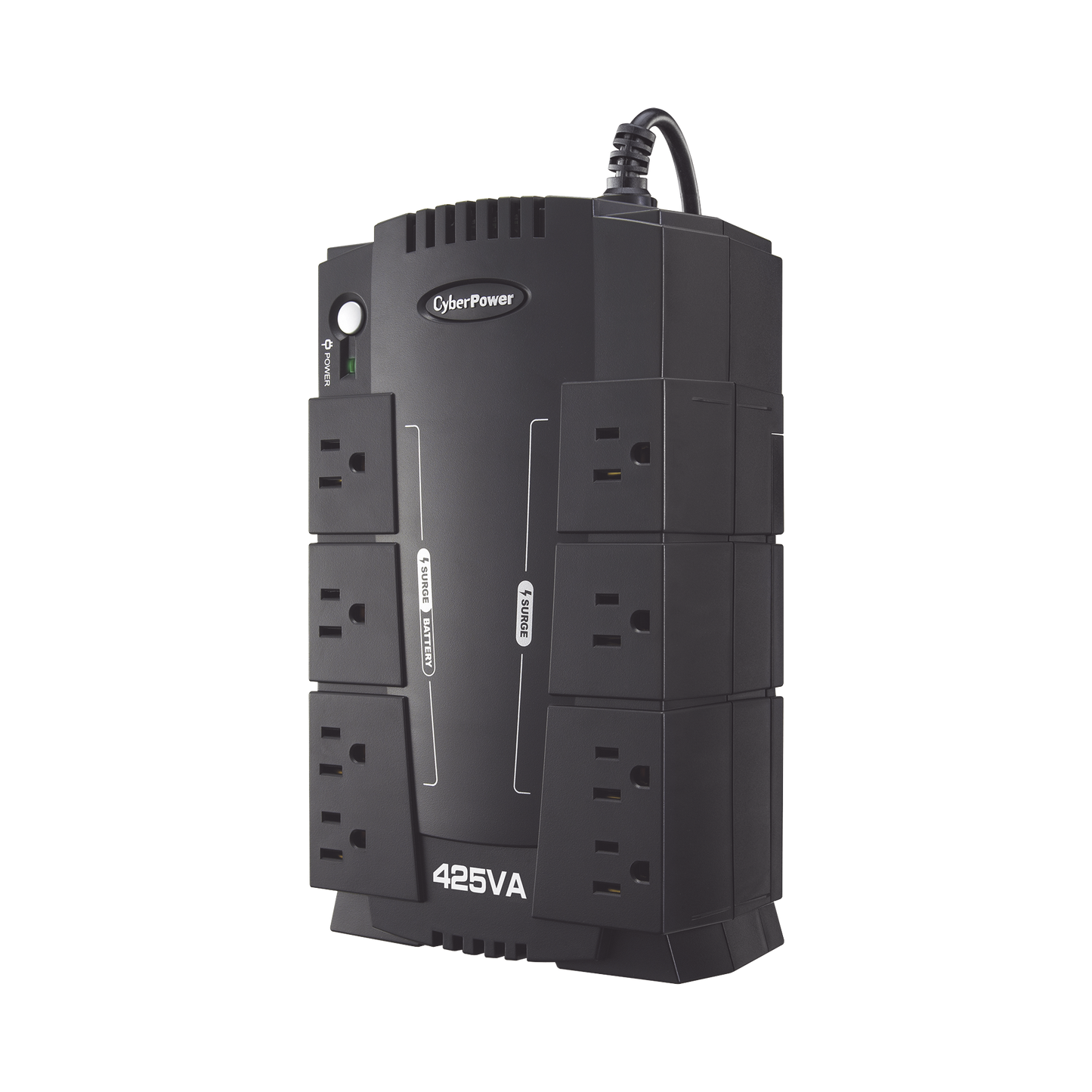 No Break Cyberpower (cp425slg) Standby 425va / 255 W, 8 X Nema 5-15r, (4 Respaldo Y 4 SupresiÓn) 3 AÑos De GarantÍa Incluyendo BaterÍa.