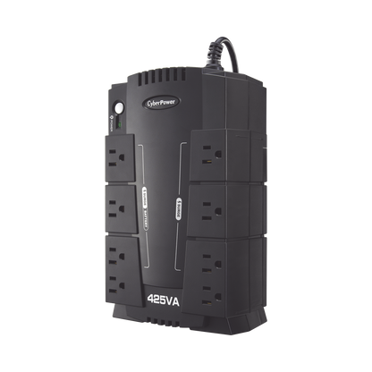 No Break Cyberpower (cp425slg) Standby 425va / 255 W, 8 X Nema 5-15r, (4 Respaldo Y 4 SupresiÓn) 3 AÑos De GarantÍa Incluyendo BaterÍa.