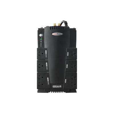 Ups De 685 Va/390 W, Topología Línea Interactiva, Entrada 120 Vca Nema 5-15p, Tipo Gabinete Compacto, Con 8 Tomas Nema 5-15r