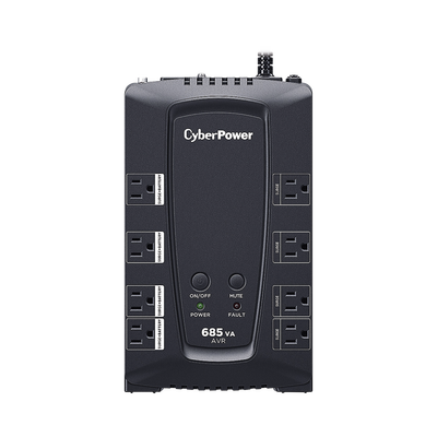 Ups De 685 Va/390 W, Topología Línea Interactiva, Entrada 120 Vca Nema 5-15p, Tipo Gabinete Compacto, Con 8 Tomas Nema 5-15r
