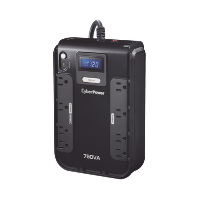 Ups De 750 Va/420 W, Topología Standby, Entrada 120 Vca Nema 5-15p, Tipo Gabinete Compacto, Con 8 Tomas Nema 5-15r