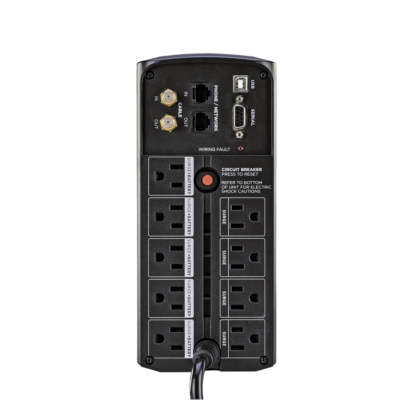 Ups De 850 Va/510 W, Topología Línea Interactiva, Entrada 120 Vca Nema 5-15p, Tipo Mini Torre, Con 9 Tomas Nema 5-15r
