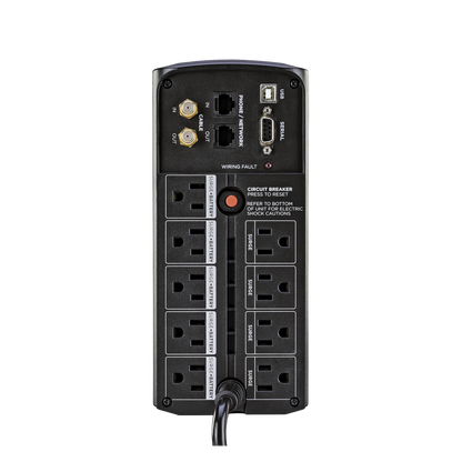 Ups De 850 Va/510 W, Topología Línea Interactiva, Entrada 120 Vca Nema 5-15p, Tipo Mini Torre, Con 9 Tomas Nema 5-15r