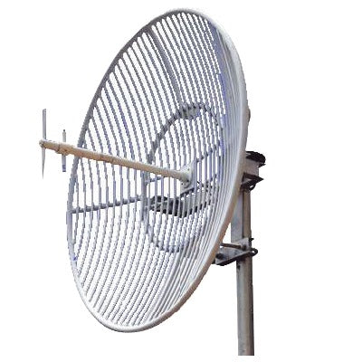Antena Parabólica De Rejilla | 824-960 Mhz | 23 Dbi De Ganancia | Cubre Muy Bien La Banda 5 (850 Mhz) Celular. Antena Donadora Que Se Utiliza Para Los Amplificadores De Señal Celular Para Cubrir Comunidades Alejadas.